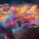 universe influence on human mind illustration