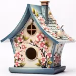 Czech winter garden bird feeding vibrant