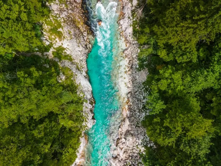 beautiful european rivers from above