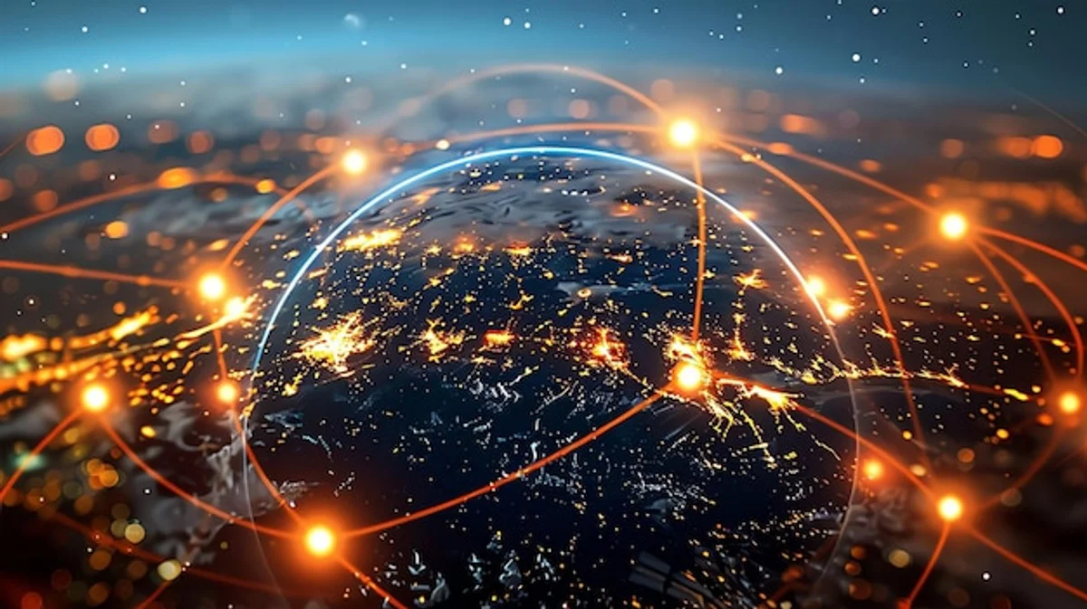futuristic digital communication europe