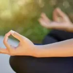 mindful touch relaxation closeup