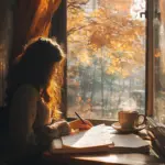 autumn concentration productivity focus working cold fall window