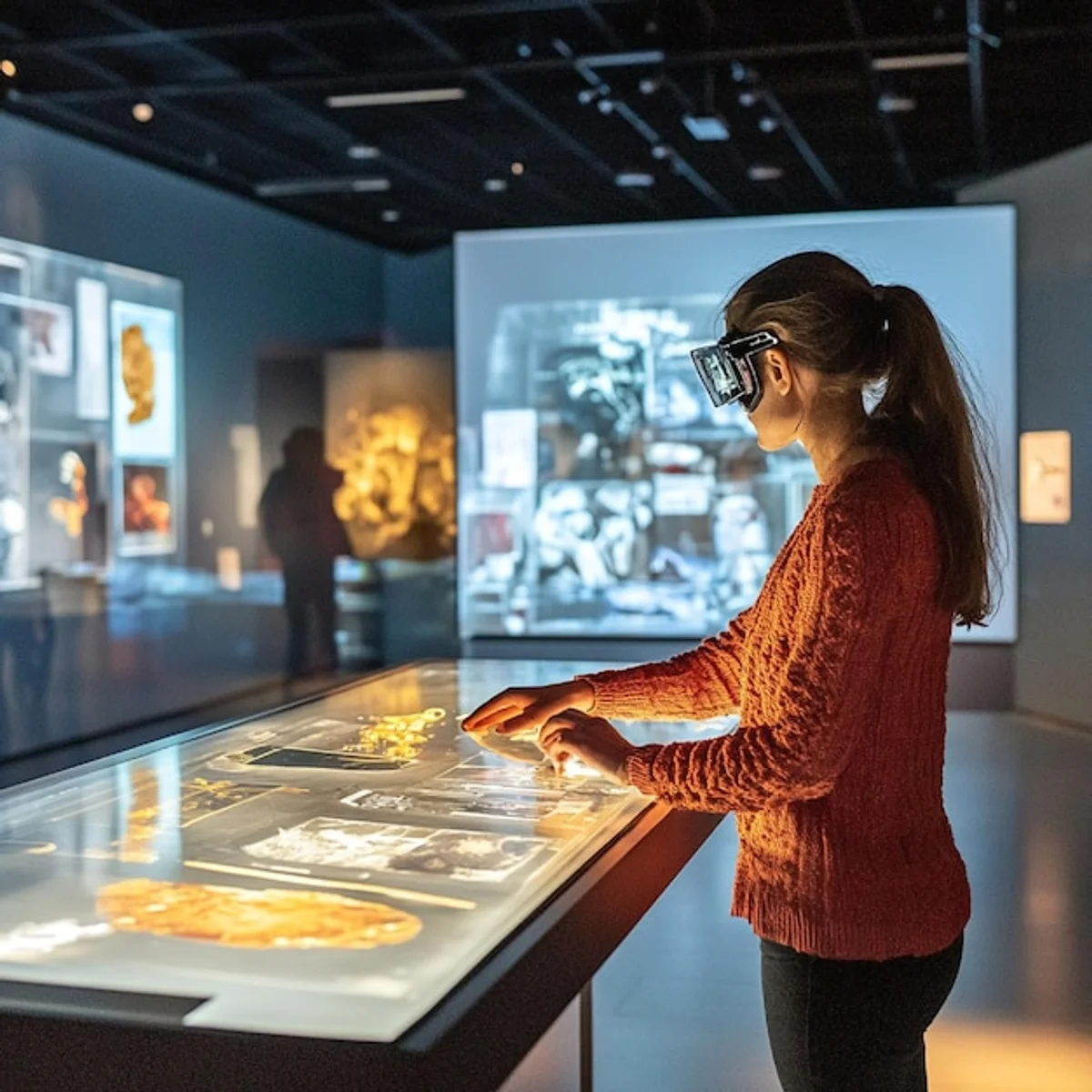 augmented reality museum exhibit interactive visitors