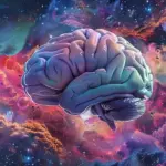 cosmic energy human mind illustration