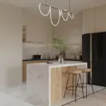 real lived-in minimal kitchen organization