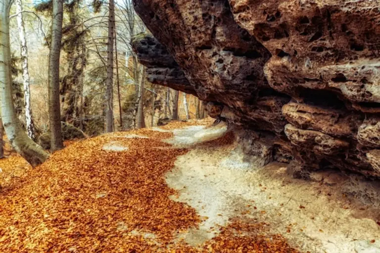 Scenic new hiking trail Czech national park