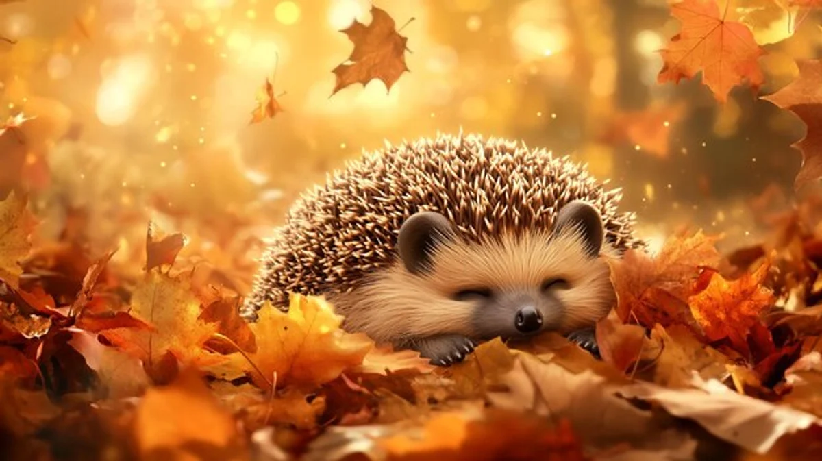 hedgehog hibernation shelter autumn garden natural habitat