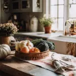 cozy autumn sweets mood Czech kitchen