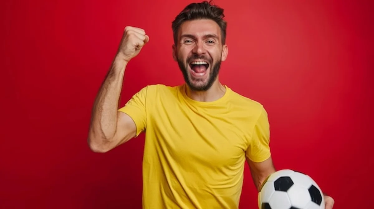 underdog football team celebrating shock victory
