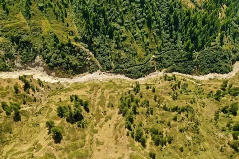 Thracian tomb Bulgaria drone photography