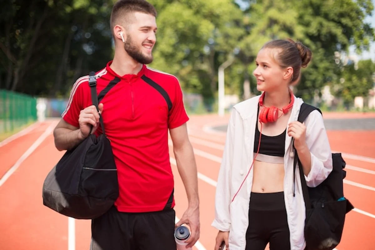 Czech sports coach motivating team
