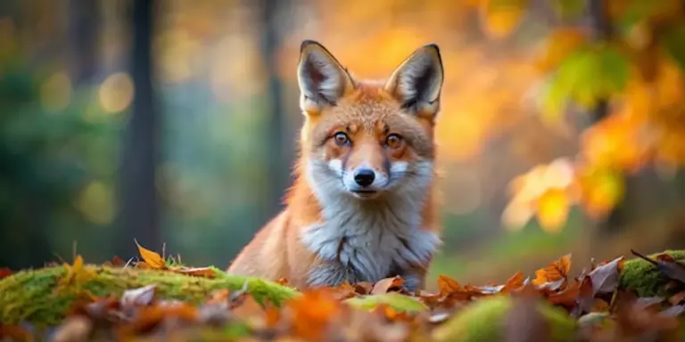 red fox autumn czech nature