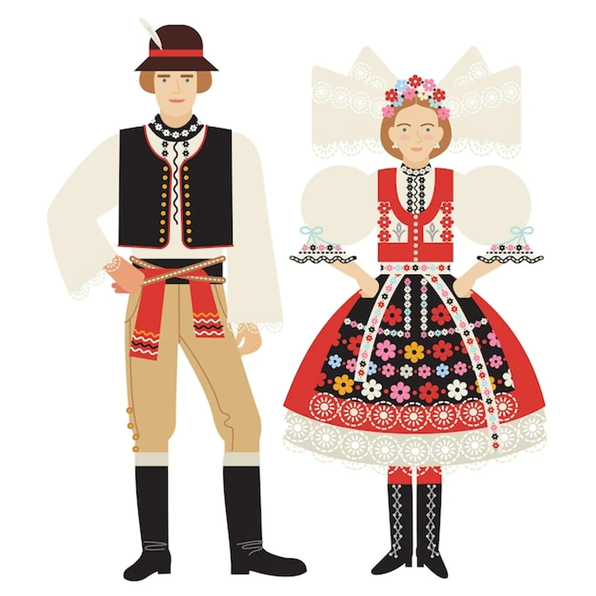 contemporary czech folk art fashion