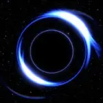 supermassive black hole event horizon galaxy illustration