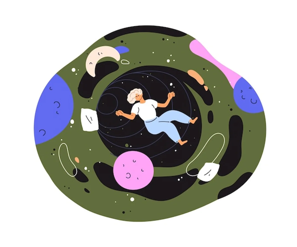 astronaut in dream space night sleep psychology
