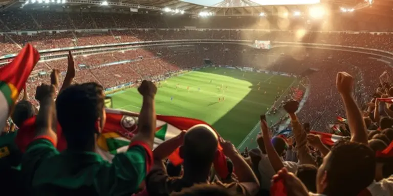 european football record celebration stadium fans