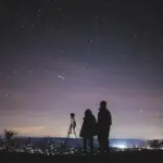 european stargazing app user night sky autumn outdoor