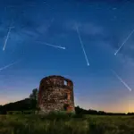 leonid meteor shower czech landscape night