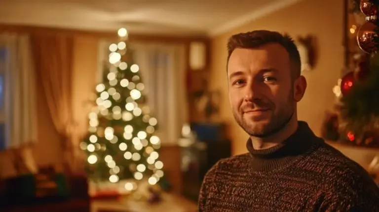 czech family celebrating holiday tradition