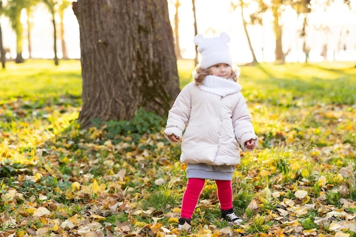 autumn running in park Czech Republic