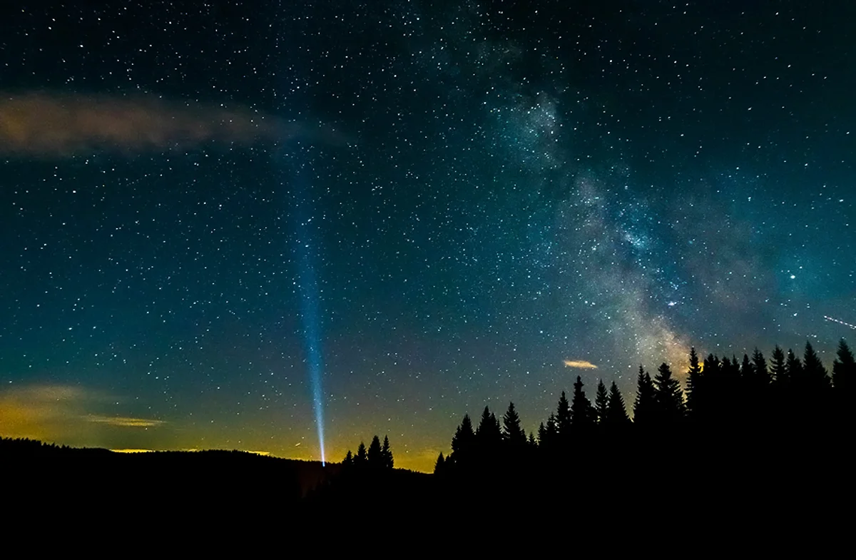 night sky app stargazing mobile landscape Czech Republic