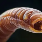 close up czech earthworm forest microfauna