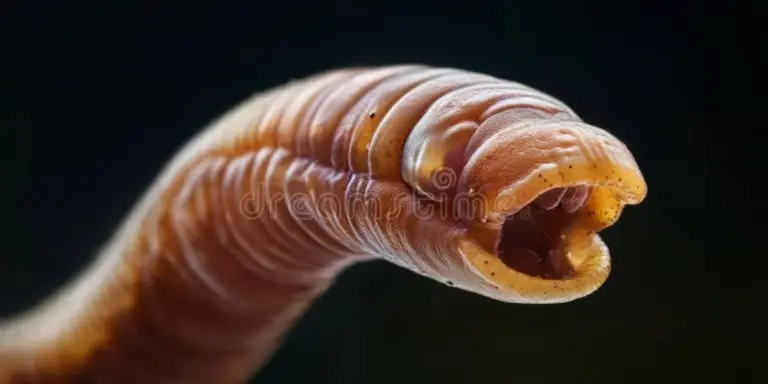 close up czech earthworm forest microfauna