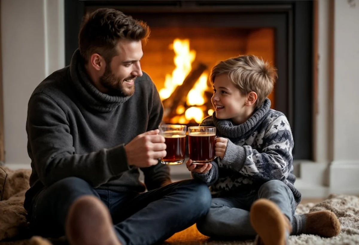 Czech winter sweets cozy hot drink