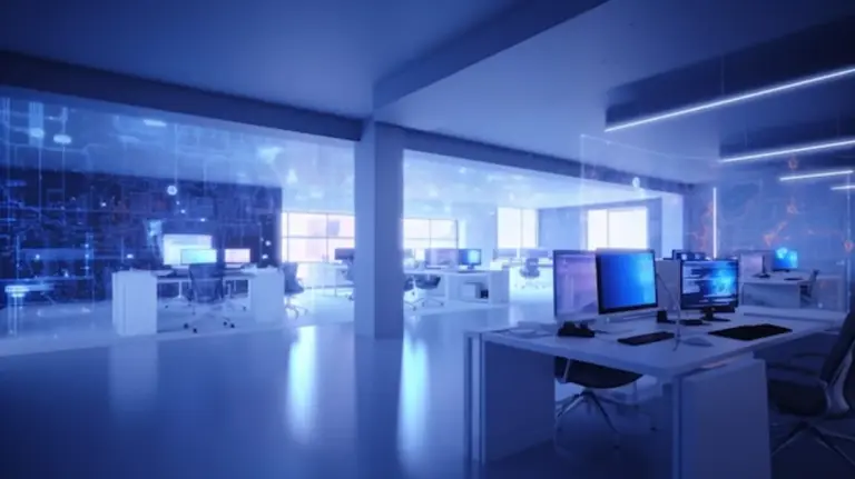 modern workplace with ai technology