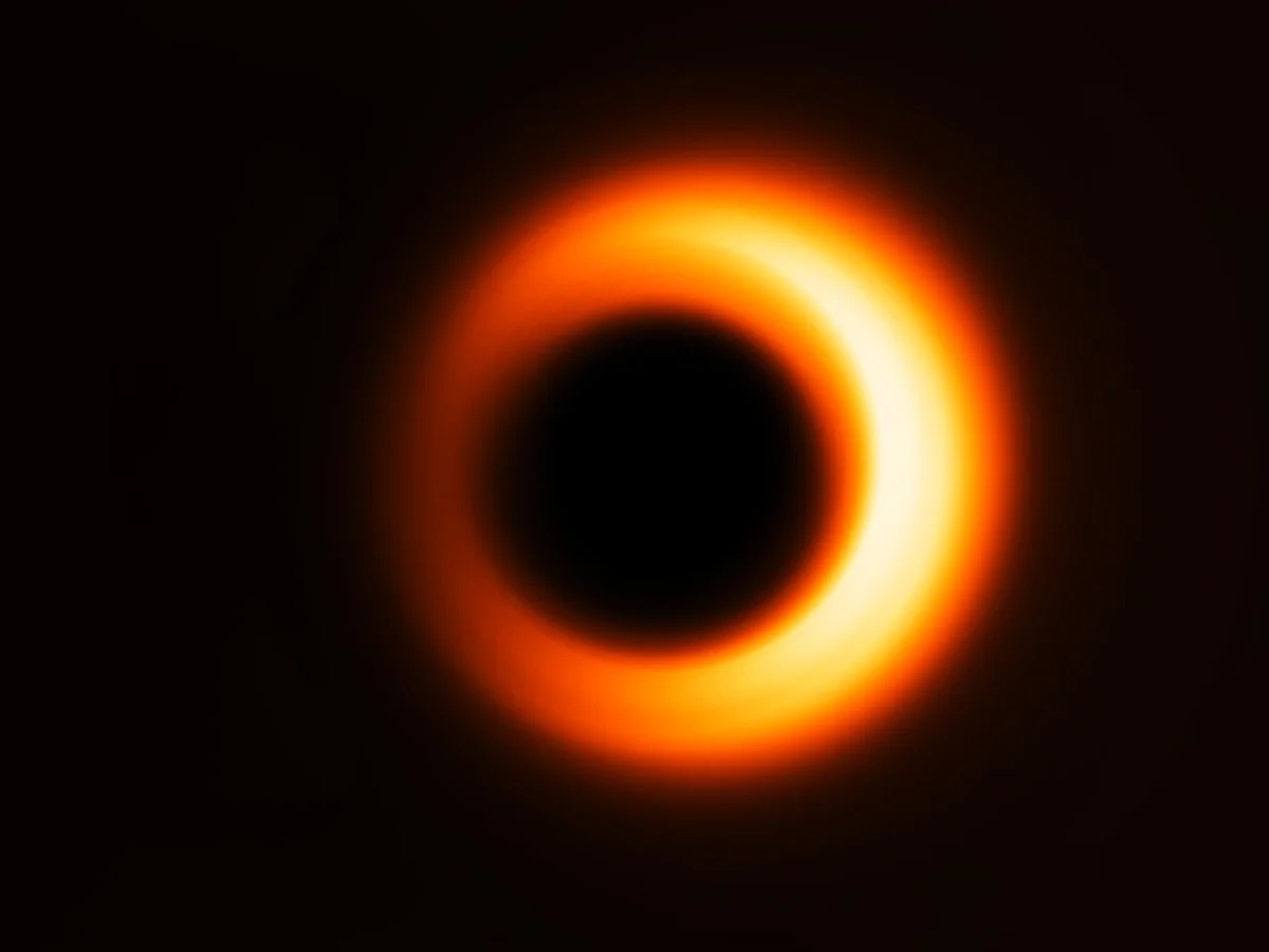 Black hole event horizon telescope photo